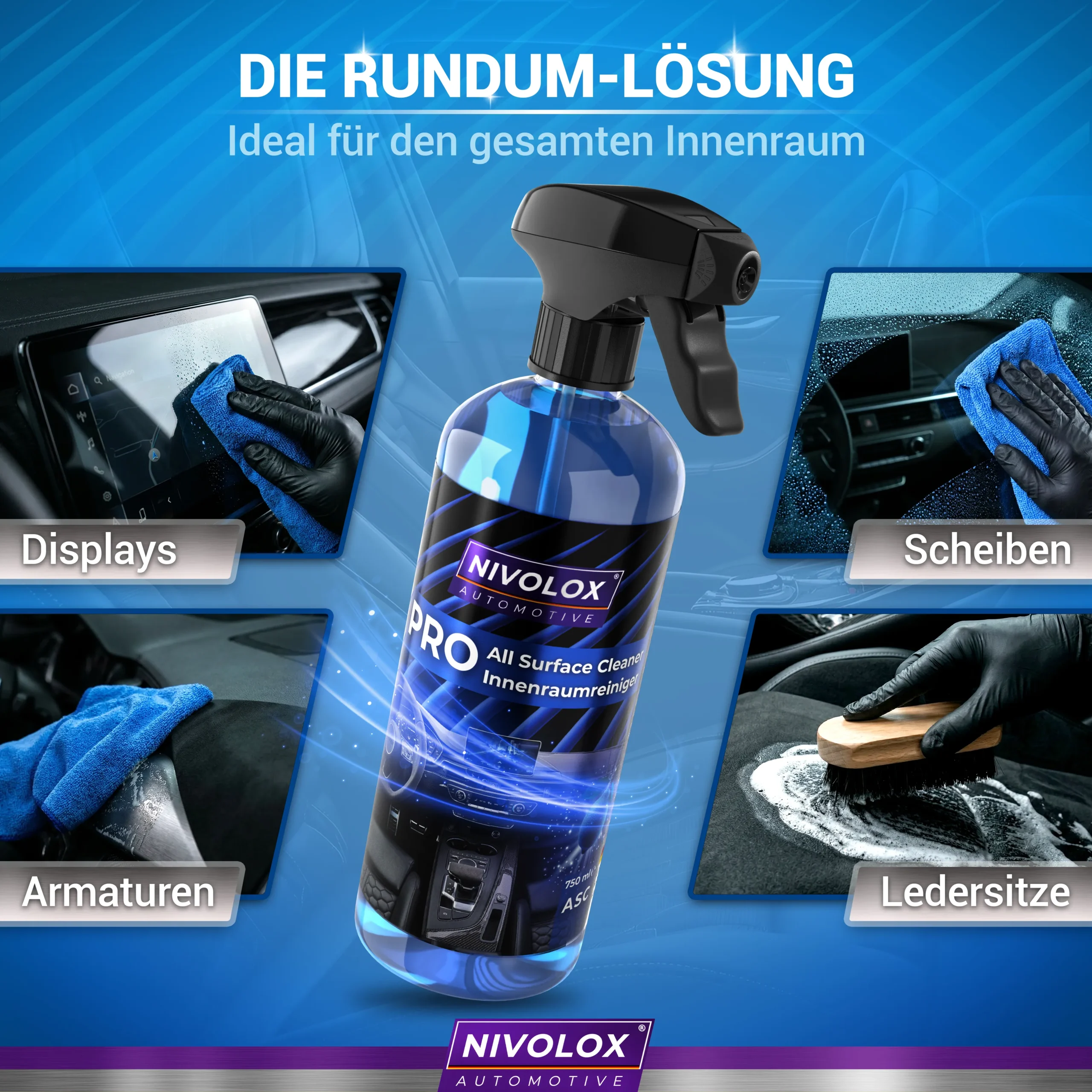 NIVOLOX® ASC Auto Innenreiniger Set (750ml) – Bild 8