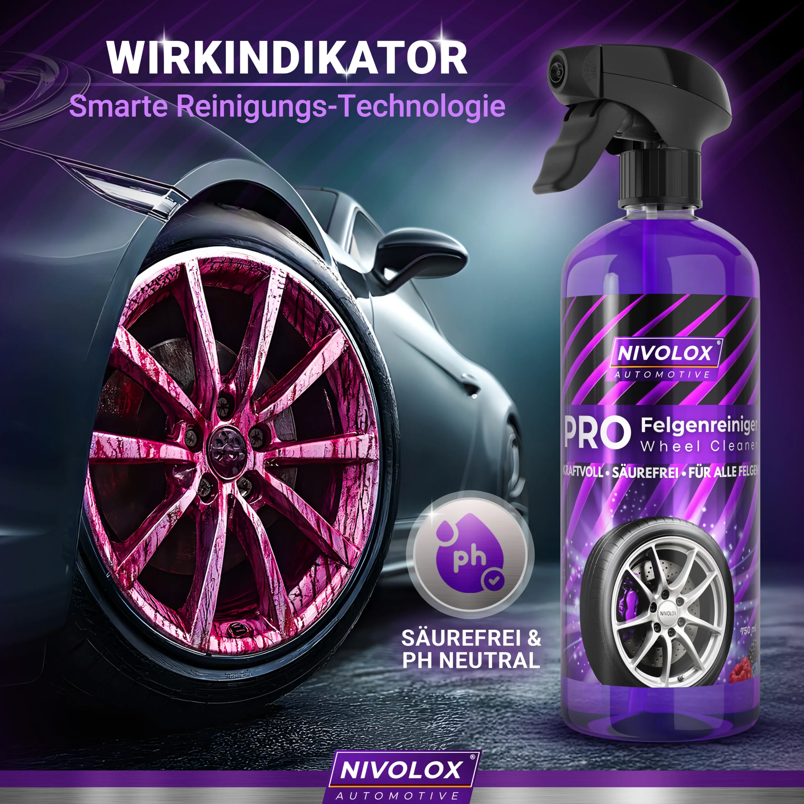 Nivolox Pro Felgenreiniger 750ml – Bild 5